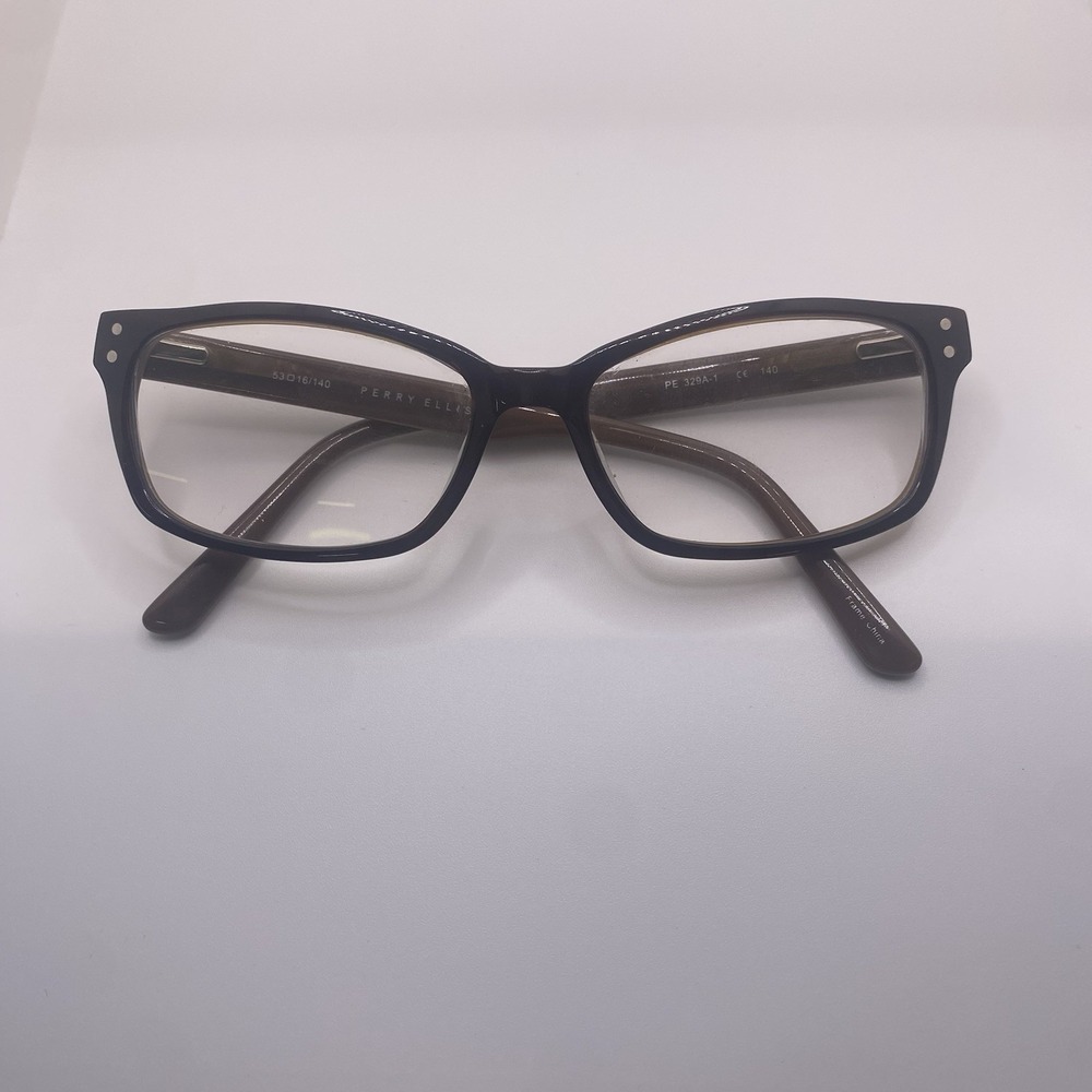 Perry Ellis Eyeglasses FRAME ONLY PE 329A-1 53-16-140 Brown 869